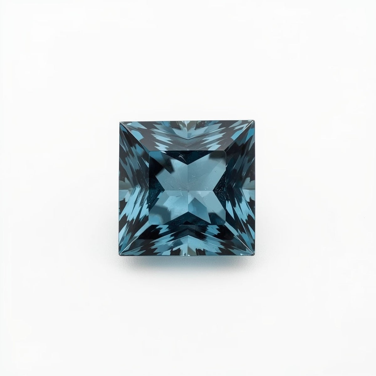 Swiss Blue Topaz 10PC Tiny 3x3 MM Square Faceted Blue Fiery Semi Precious Loose Gemstone