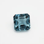 Swiss Blue Topaz 1PC Medium 9x9 MM Square Faceted Blue Lustrous Semi Precious Gems
