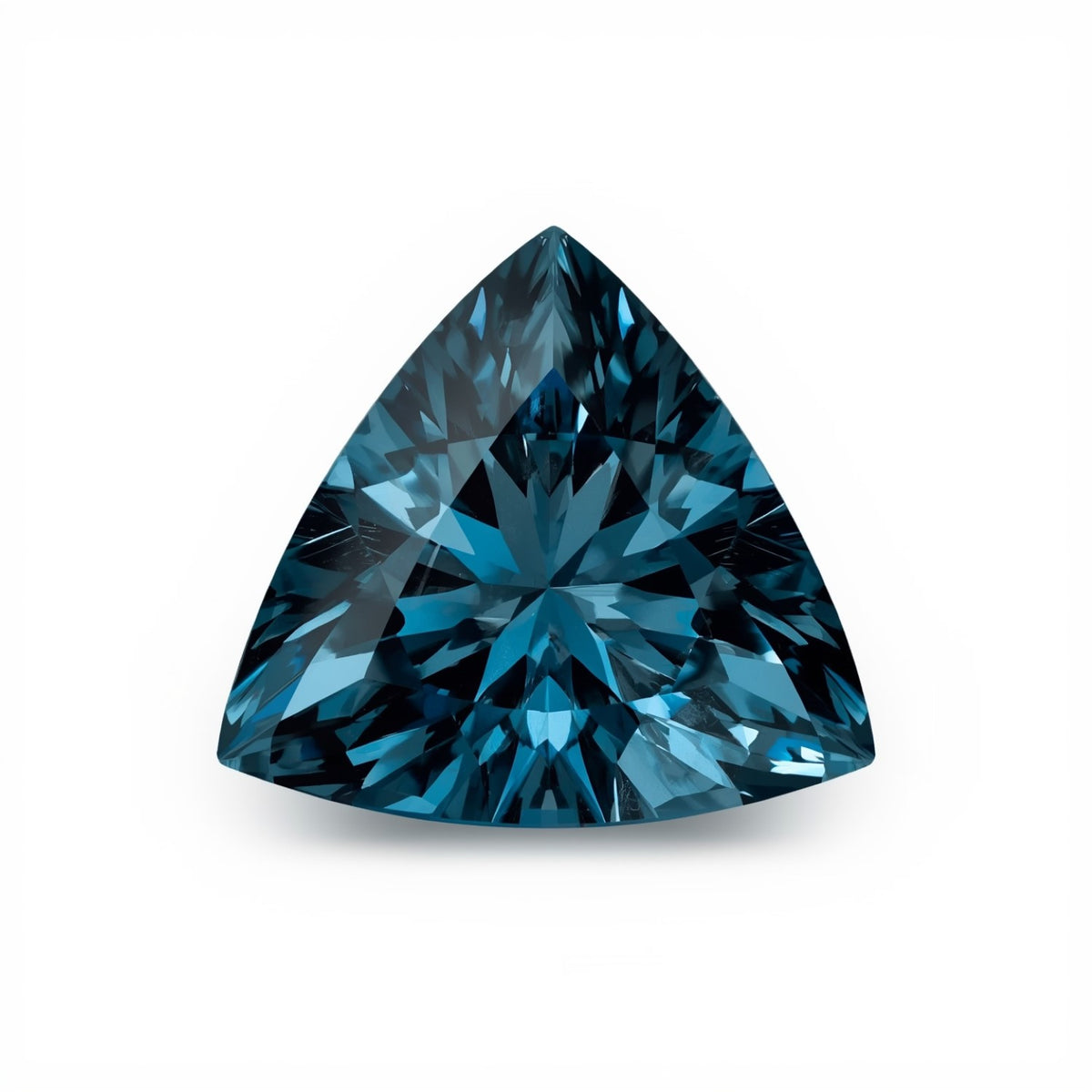 Swiss Blue Topaz 1PC Large 12x12 MM Triangle Faceted Blue High-Quality Semi Precious Loose Gemstones