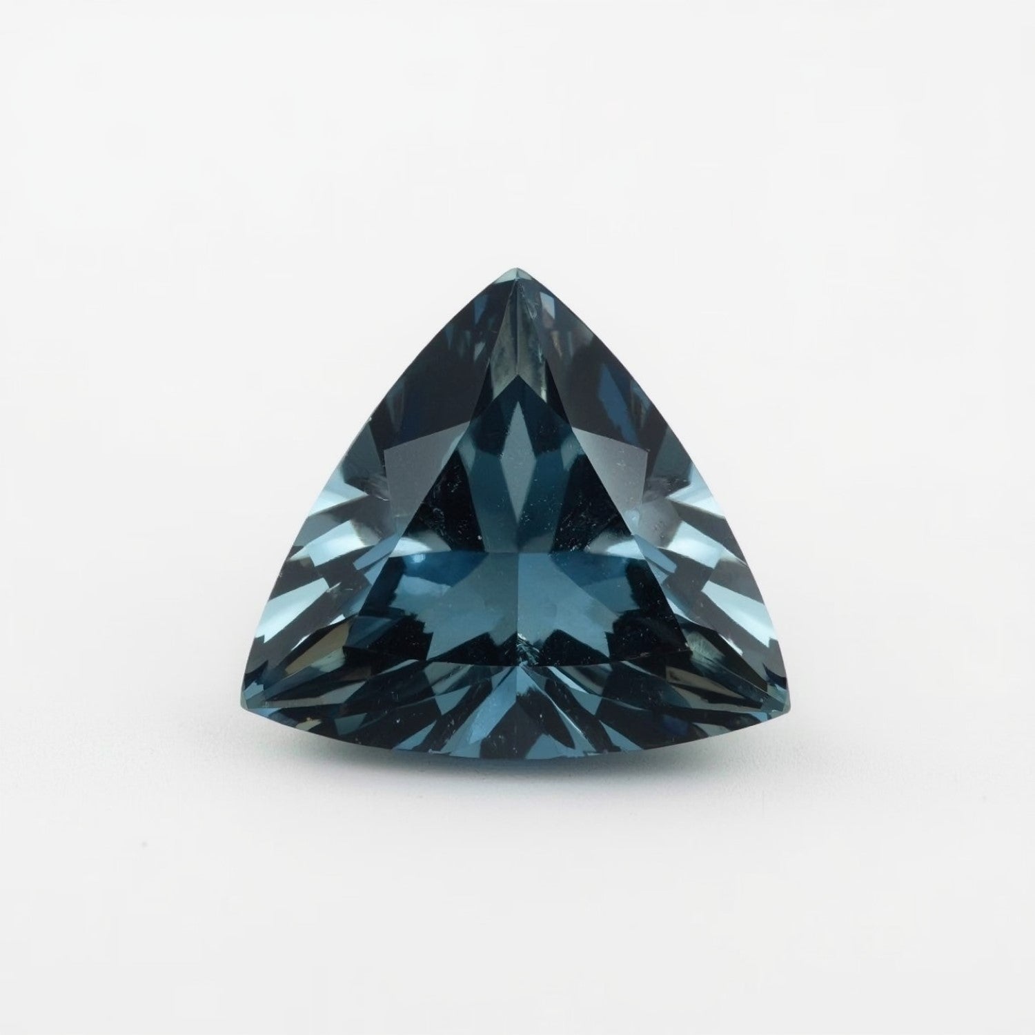 Swiss Blue Topaz 1PC Large 12x12 MM Triangle Faceted Blue High-Quality Semi Precious Loose Gemstones