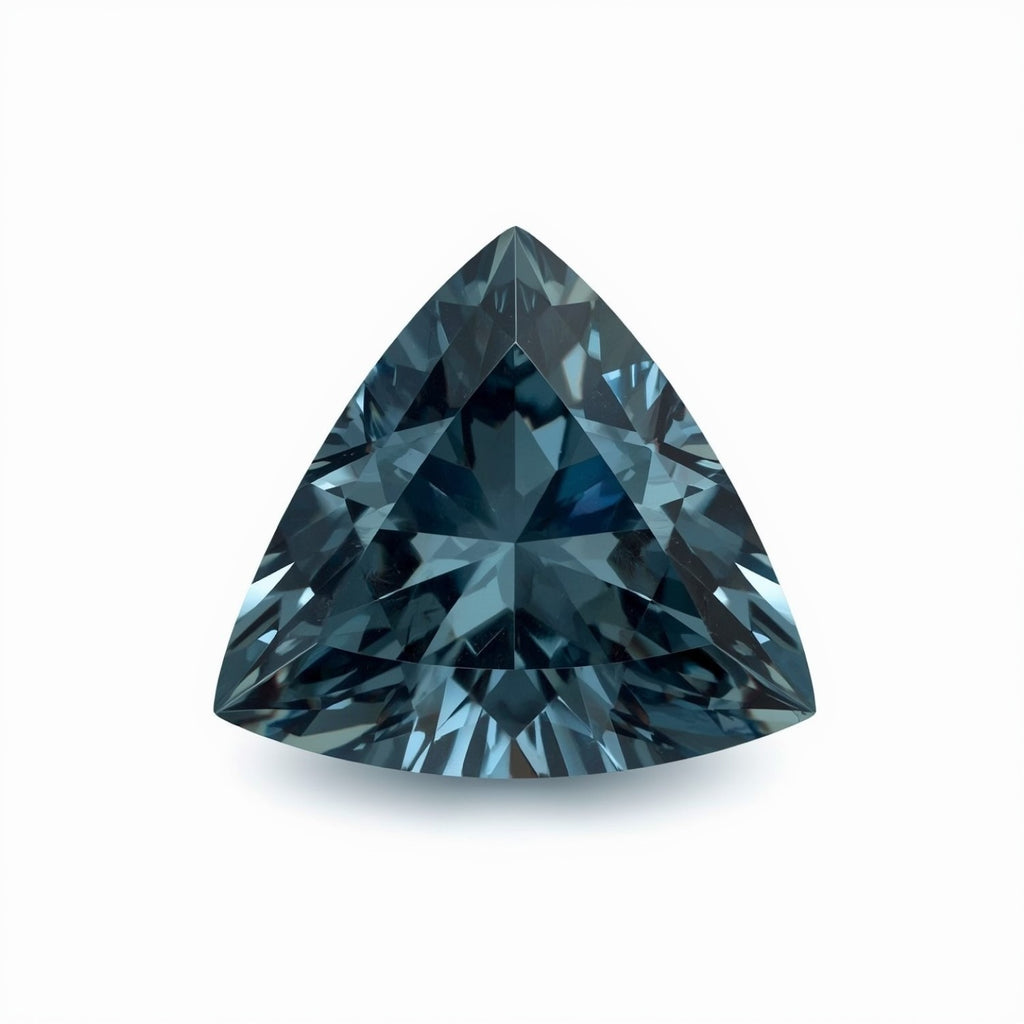 Swiss Blue Topaz 1PC Chunky 13x13 MM Triangle Faceted Blue Natural Semi Precious Gems