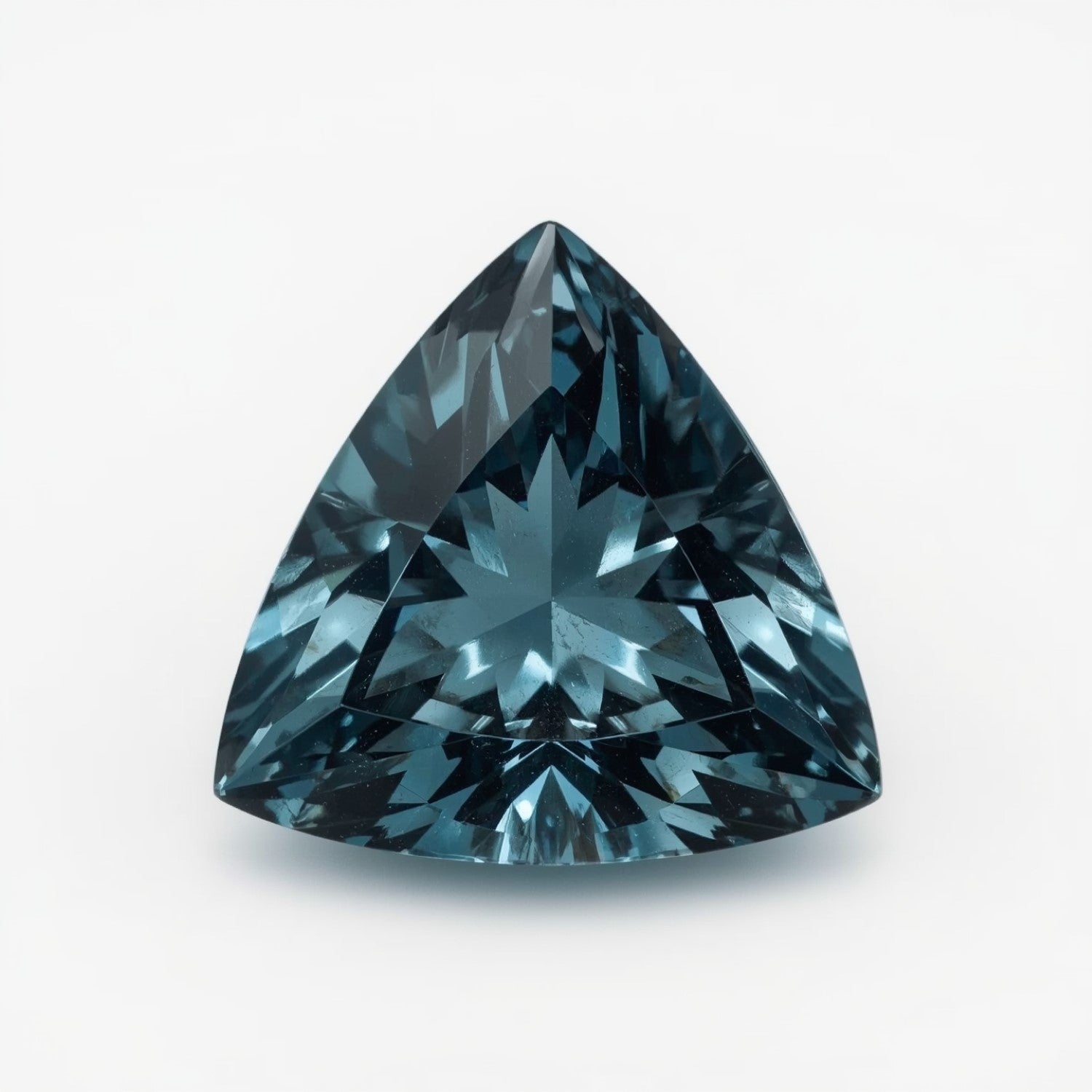 Swiss Blue Topaz 1PC Chunky 13x13 MM Triangle Faceted Blue Natural Semi Precious Gems