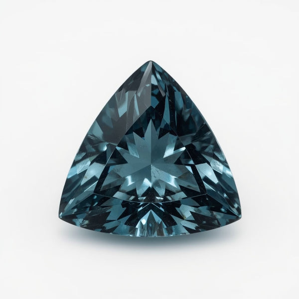 Swiss Blue Topaz 1PC Chunky 13x13 MM Triangle Faceted Blue Natural Semi Precious Gems
