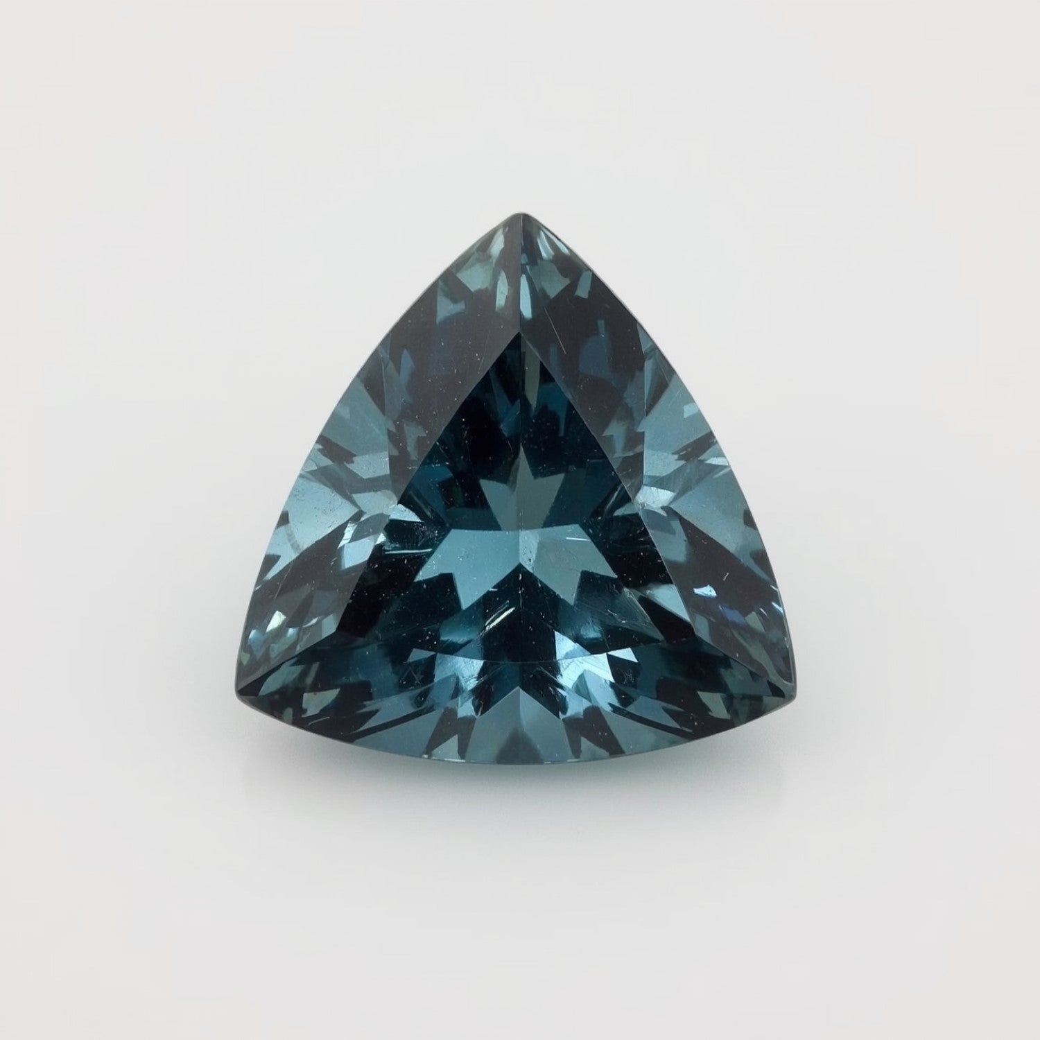 Swiss Blue Topaz 1PC Chunky 15x15 MM Triangle Faceted Blue Superior Semi Precious Loose Gemstone