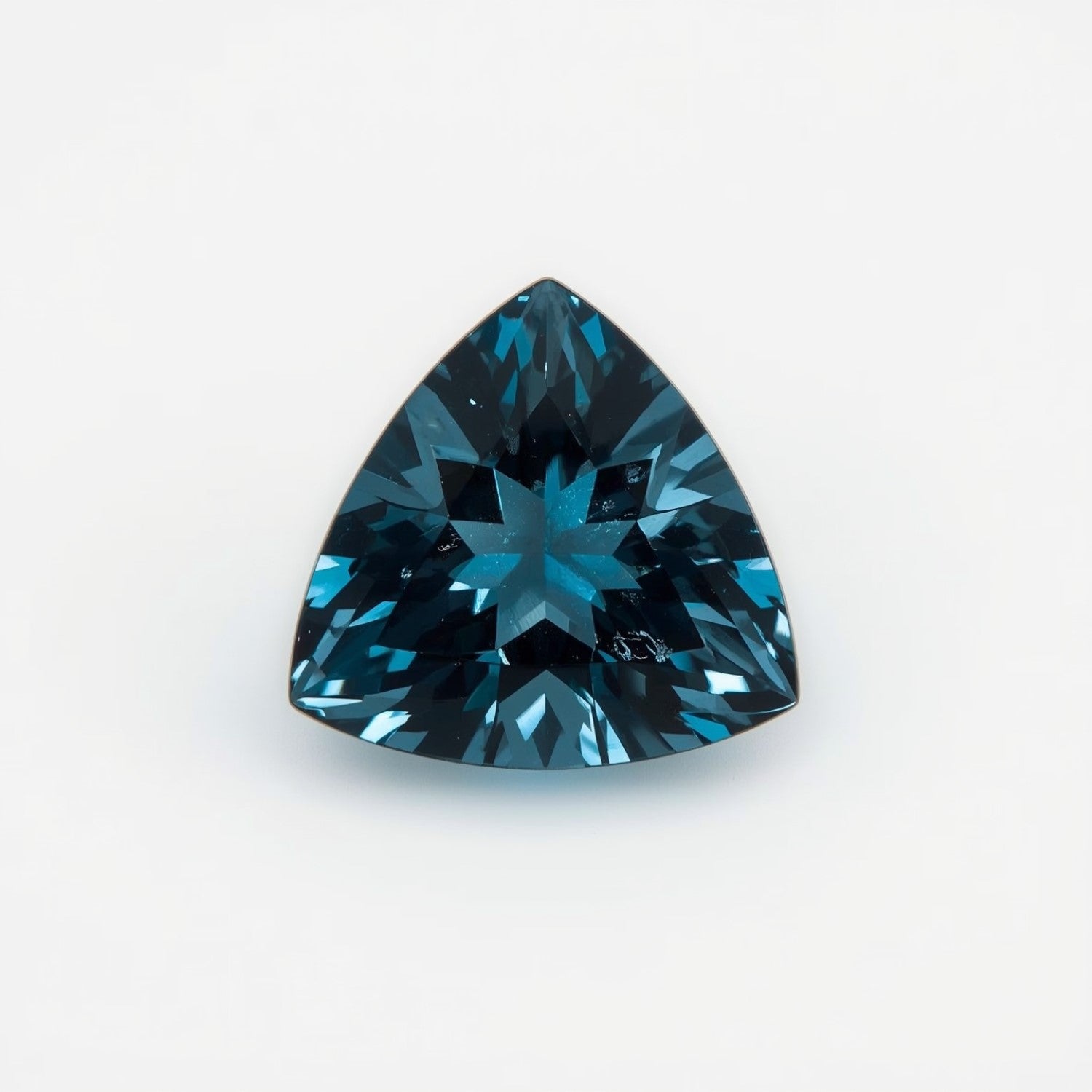 Swiss Blue Topaz 10PC Tiny 4x4 MM Triangle Faceted Blue Brilliant Semi Precious Loose Gemstones