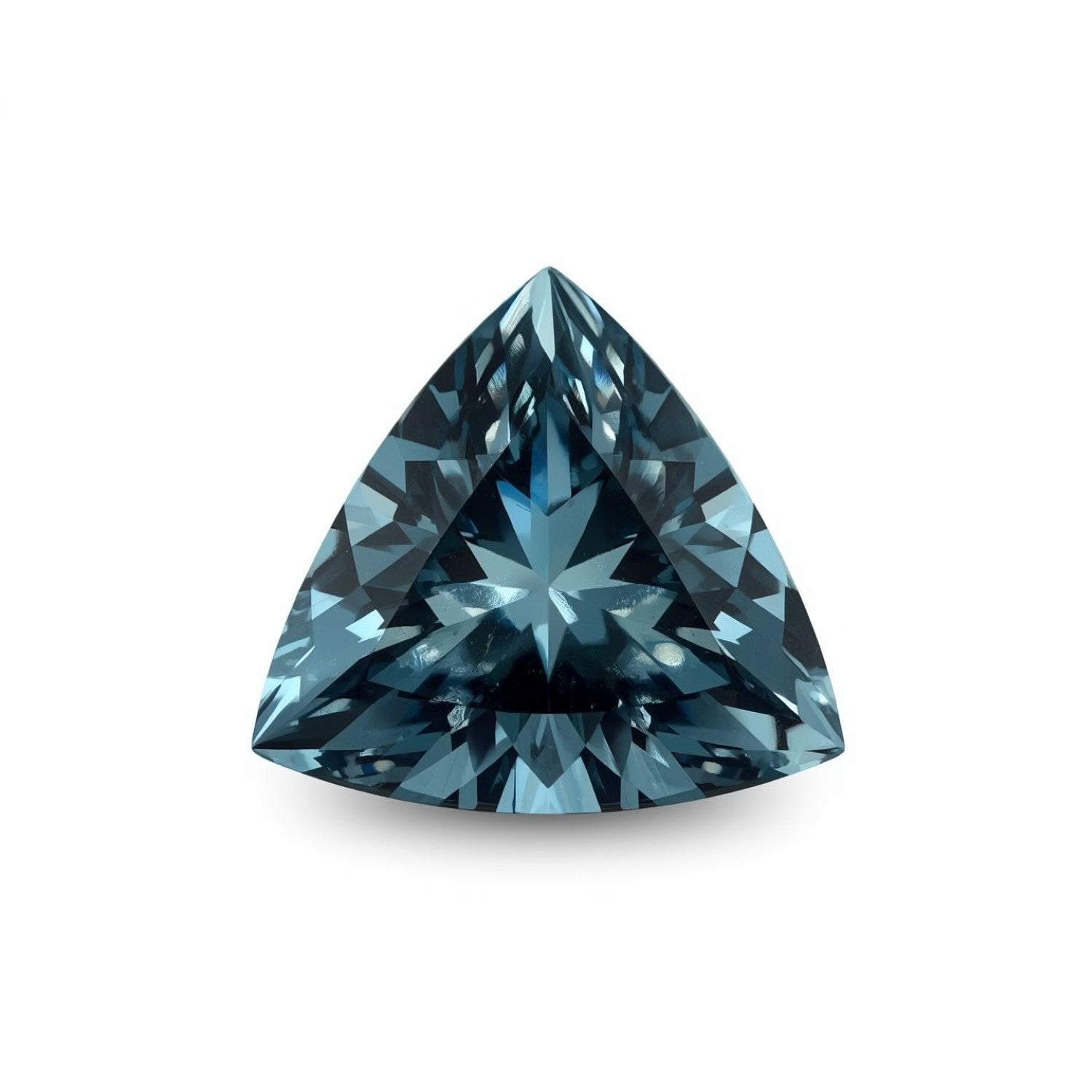 Swiss Blue Topaz 1PC Small 7x7 MM Triangle Faceted Blue Splendid Semi Precious Loose Gemstone