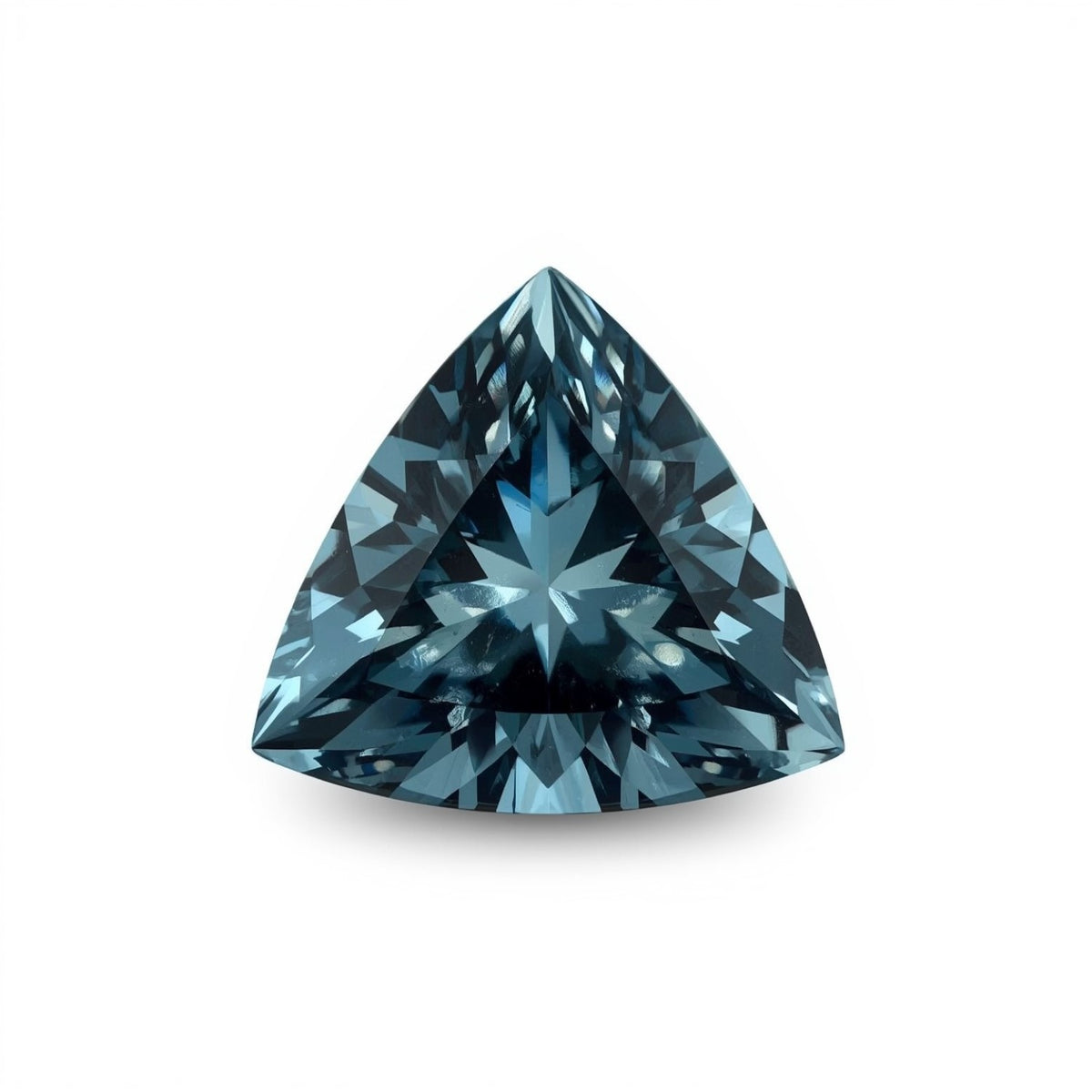 Swiss Blue Topaz 1PC Small 7x7 MM Triangle Faceted Blue Splendid Semi Precious Loose Gemstone