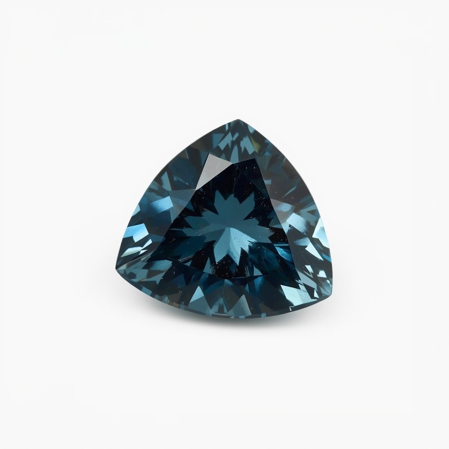 Swiss Blue Topaz 1PC Small 7x7 MM Triangle Faceted Blue Splendid Semi Precious Loose Gemstone