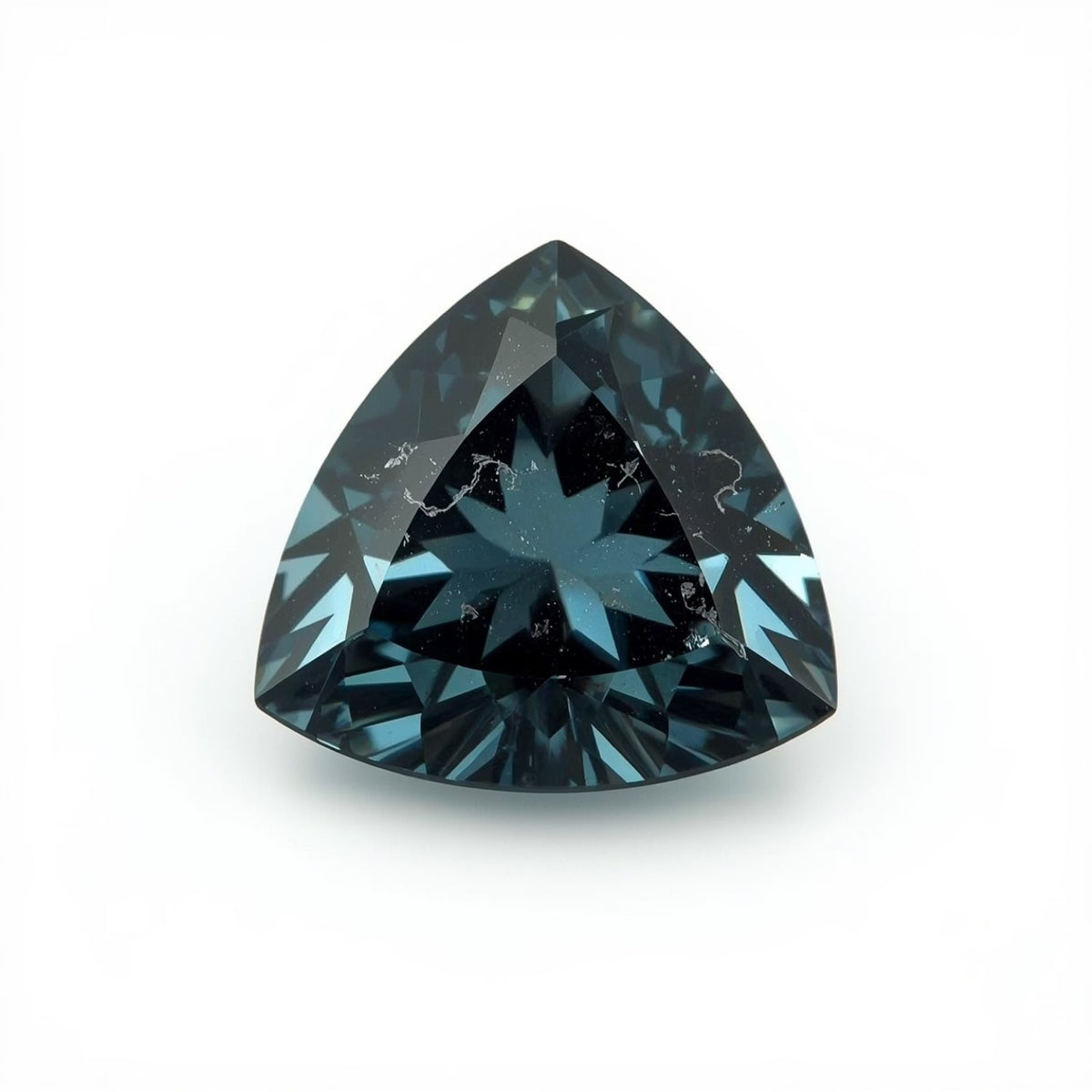 Swiss Blue Topaz 1PC Medium 9x9 MM Triangle Faceted Blue Lustrous Semi Precious Gems