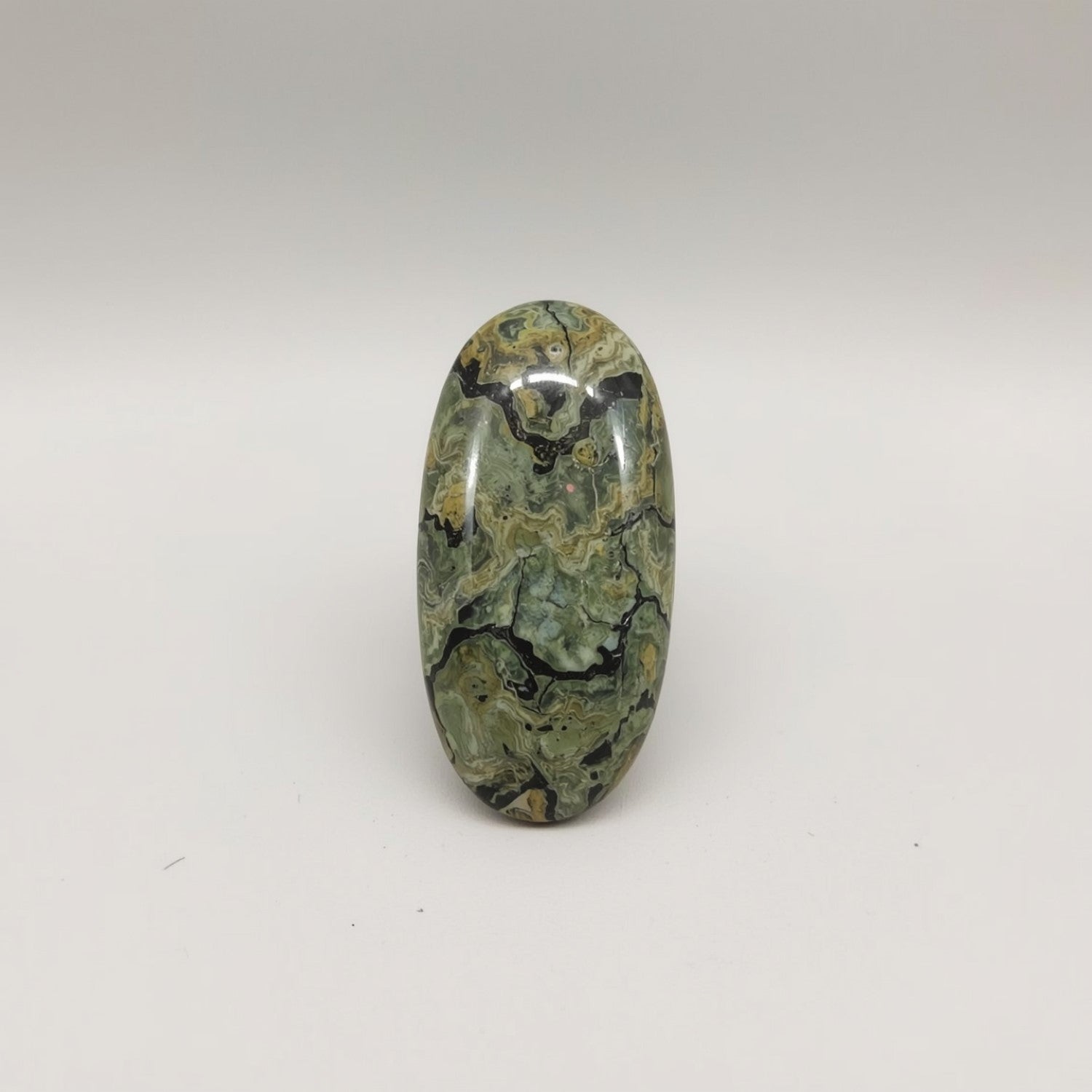 サーペンタイン 10個入り タイニー 3x6 MM バゲット カボション グリーン ポリッシュ 半貴石 ルースジェム サブ画像