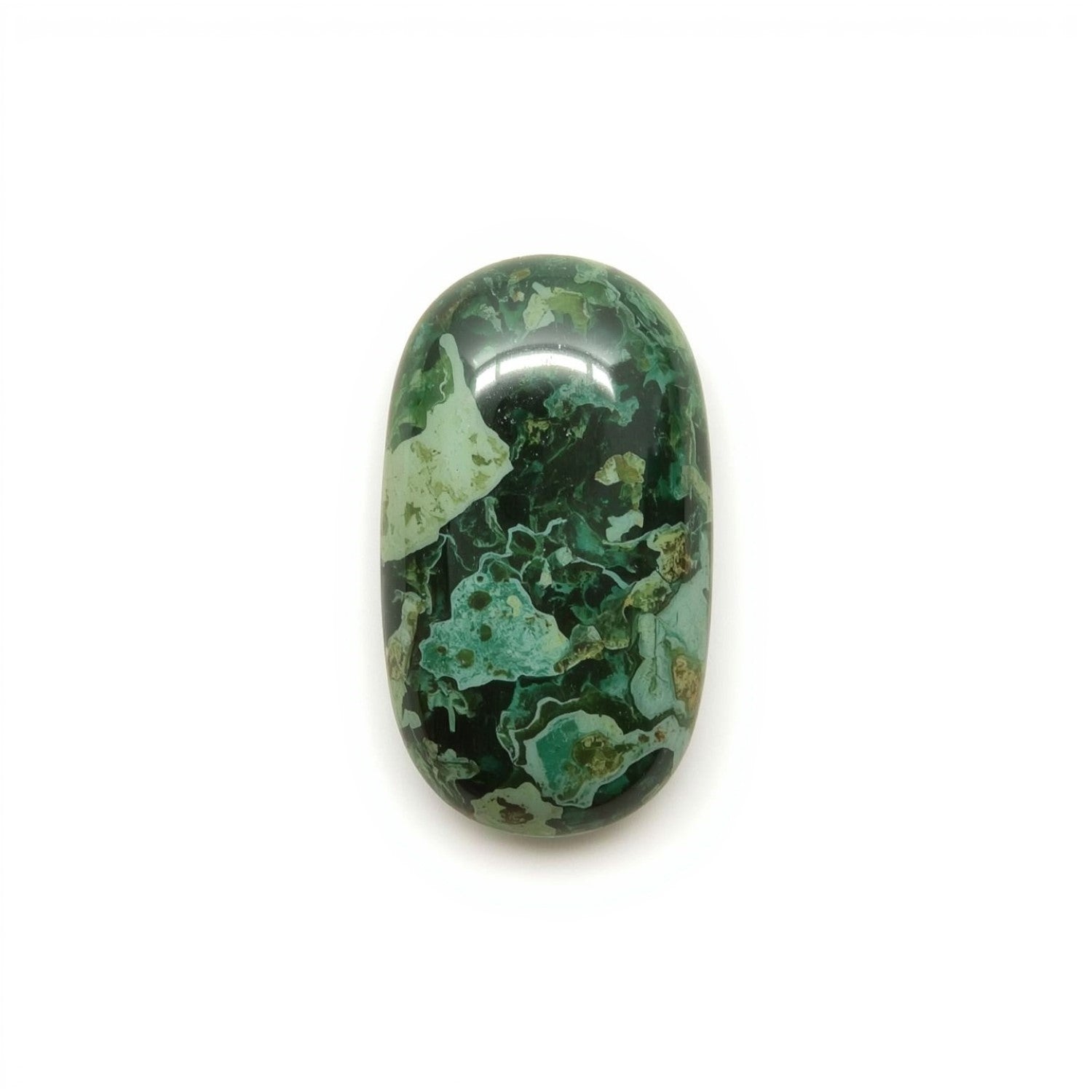Serpentine 1PC Small 6x12 MM Baguette Cabochon Green Lustrous semi Precious Semi Precious Gemstone Hoofdafbeelding