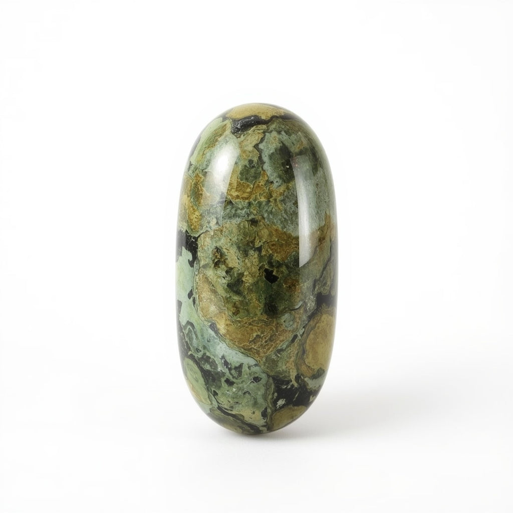 Serpentine 1PC Small 6x12 MM Baguette Cabochon Green Lustrous semi Precious Semi Precious Gemstone