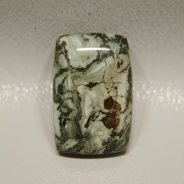 Serpentine 1PC Medium 7x14 MM Baguette Cabochon Green Shine semi Precious Precious Gemstone