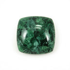 Serpentine 1PC Large 11x11 MM Cushion Cabochon Green Natural semi Precious Semi Precious Gemstone