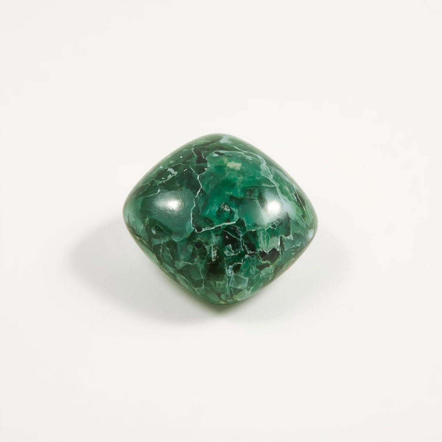 Serpentine 10PC Tiny 3x3 MM Cushion Cabochon Green Sparkling semi Precious Loose Gemstone メイン画像