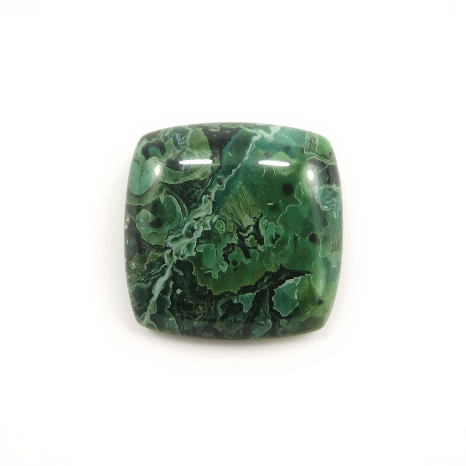 Serpentine 10PC Tiny 5x5 MM Cushion Cabochon Green Splendid semi Precious Semi Precious Gemstone