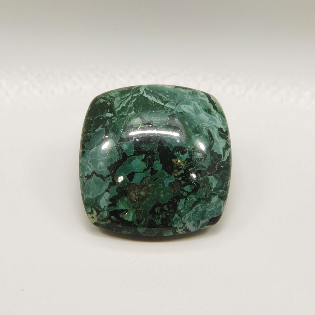 Serpentine 1PC Medium 9x9 MM Cushion Cabochon Green Fine semi Precious Loose Gemstone