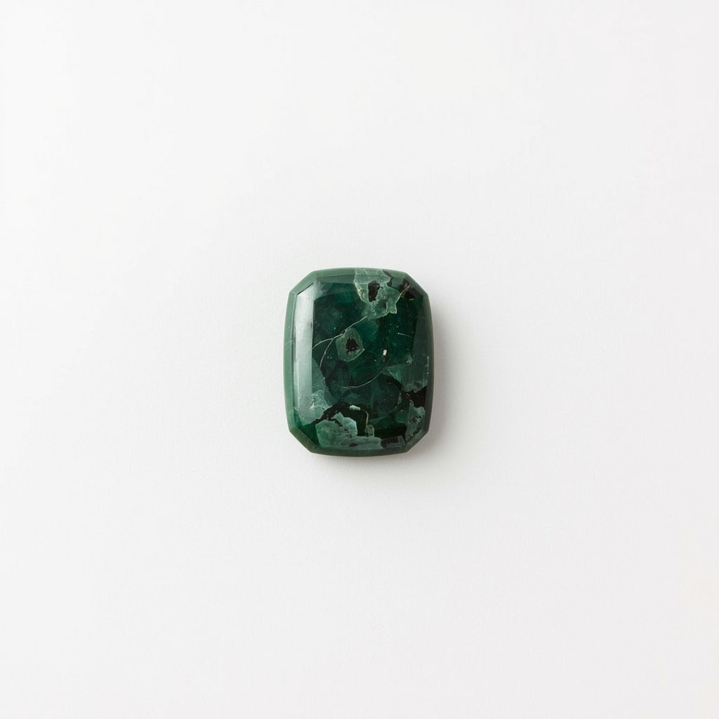Serpentine 1PC Large 9x11 MM Emerald Cabochon Green Brilliant semi Precious Loose Gems