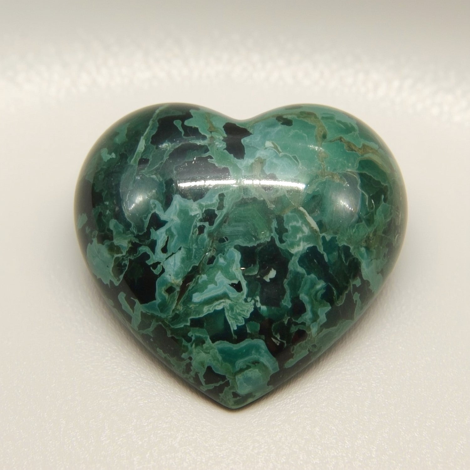 Serpentine 1PC Large 10x10 MM Heart Cabochon Green Splendid semi Precious Semi Precious Gemstone メイン画像