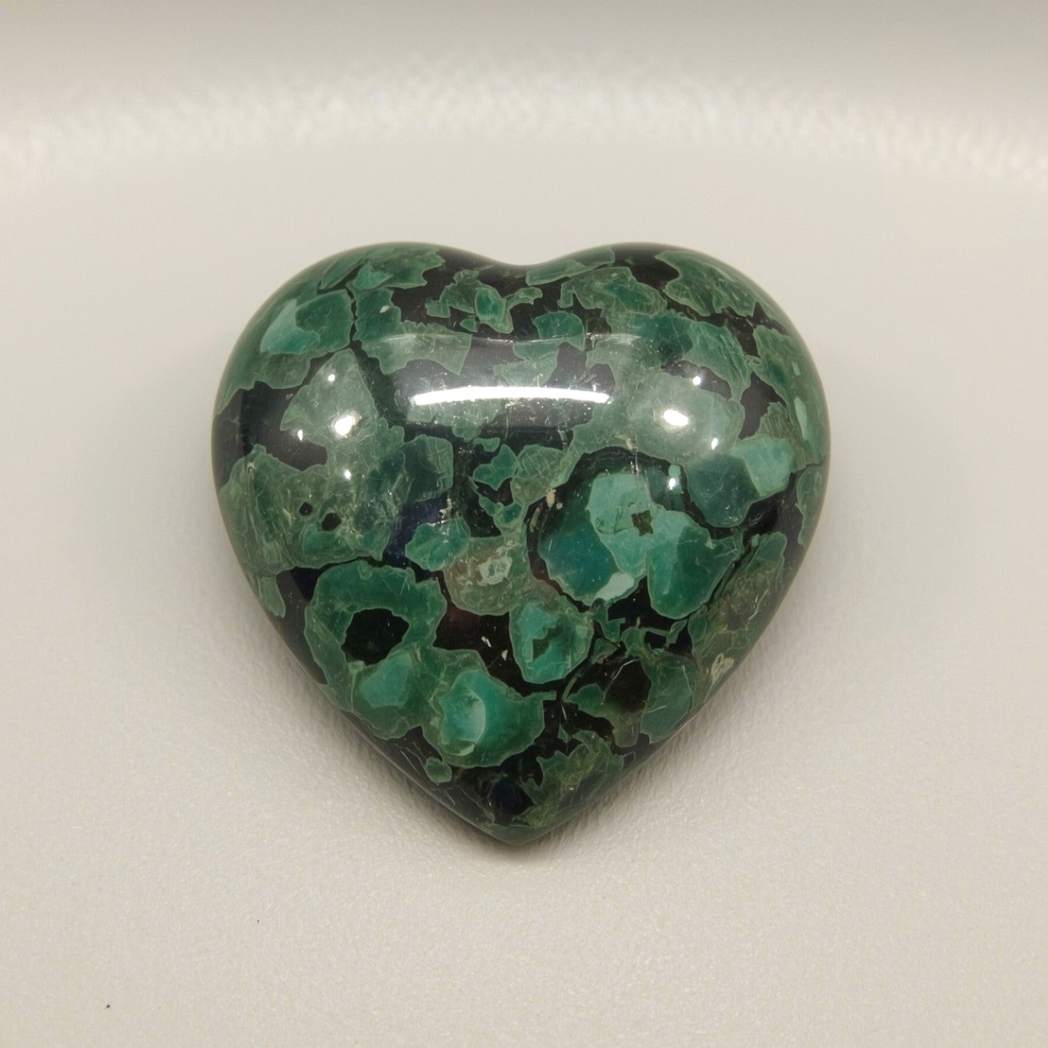 Serpentine 1PC Large 10x10 MM Heart Cabochon Green Splendid semi Precious Semi Precious Gemstone