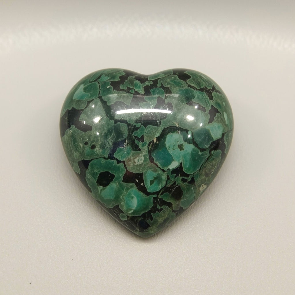 Serpentine 1PC Large 10x10 MM Heart Cabochon Green Splendid semi Precious Semi Precious Gemstone