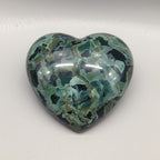 Serpentine 1PC Large 11x11 MM Heart Cabochon Green Luster semi Precious Precious Gemstone