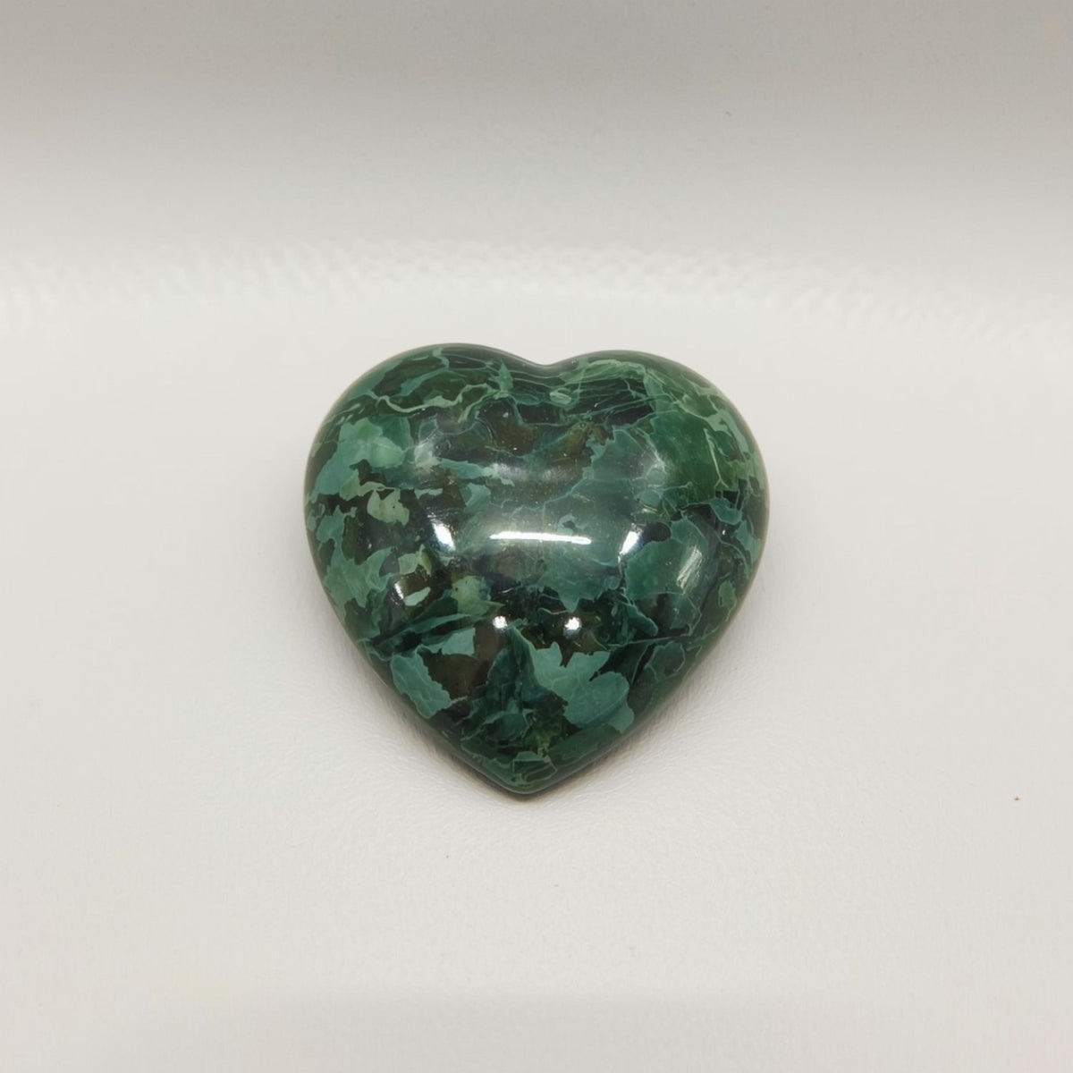 Serpentine 1PC Tiny 6x6 MM Heart Cabochon Green Fiery semi Precious Gems