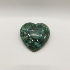 Serpentine 1PC Tiny 6x6 MM Heart Cabochon Green Fiery semi Precious Gems