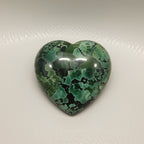 Serpentine 1PC Tiny 6x6 MM Heart Cabochon Green Fiery semi Precious Gems