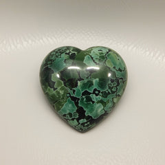 Serpentine 1PC Tiny 6x6 MM Heart Cabochon Green Fiery semi Precious Gems