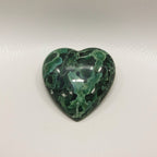 Serpentine 1PC Small 8x8 MM Heart Cabochon Green Sparkling semi Precious Loose Gemstone