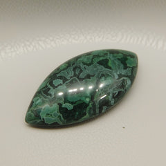 Serpentine 1PC Small 6x12 MM Marquise  Cabochon Green Natural semi Precious Semi Precious Gemstone