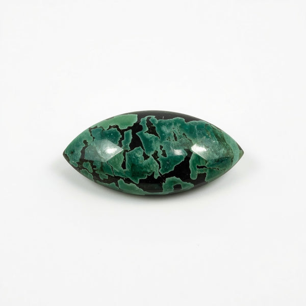 Serpentine 1PC Medium 7x14 MM Marquise  Cabochon Green Genuine semi Precious Precious Gemstone