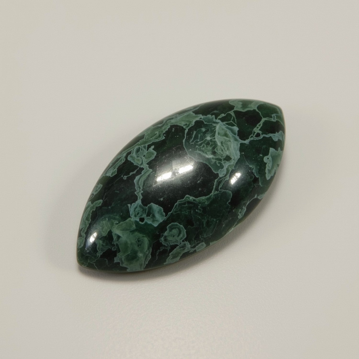 Serpentine 1PC Medium 7x14 MM Marquise  Cabochon Green Genuine semi Precious Precious Gemstone