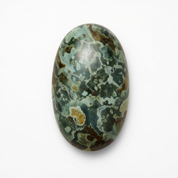 Serpentine 1PC Large 10x12 MM Oval Cabochon Green Fine semi Precious Gems