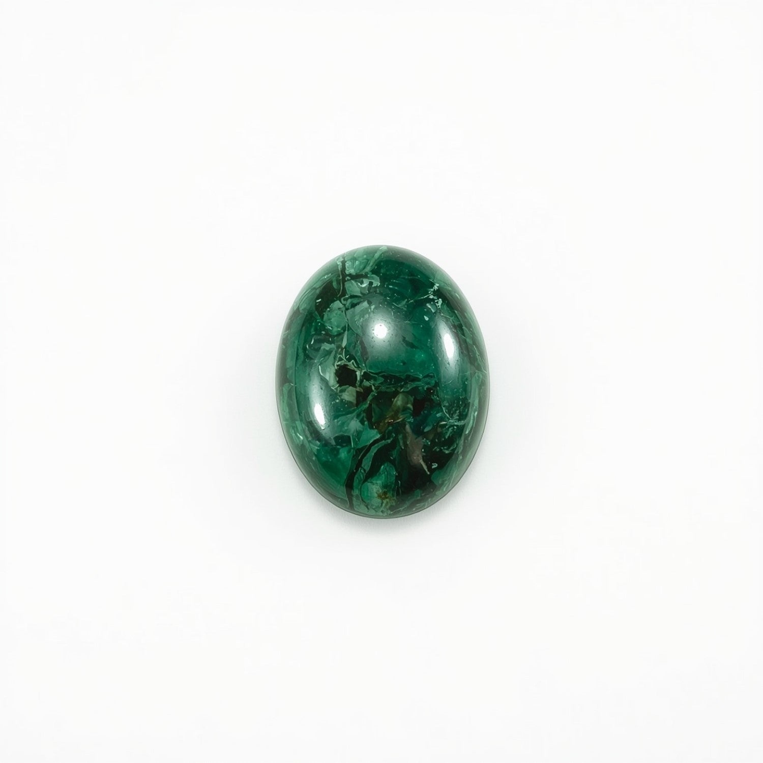 Serpentine 1PC Small 6x8 MM Oval Cabochon Green Brilliant semi Precious Precious Gemstone Imagen principal del producto