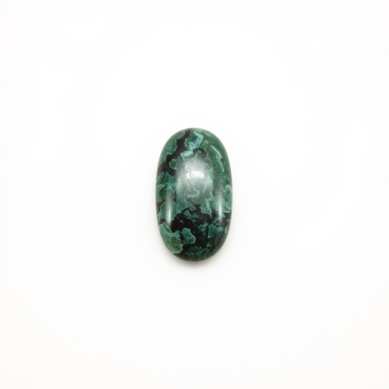 Serpentine 1PC Small 6x9 MM Oval Cabochon Green Sparkling semi Precious Gems