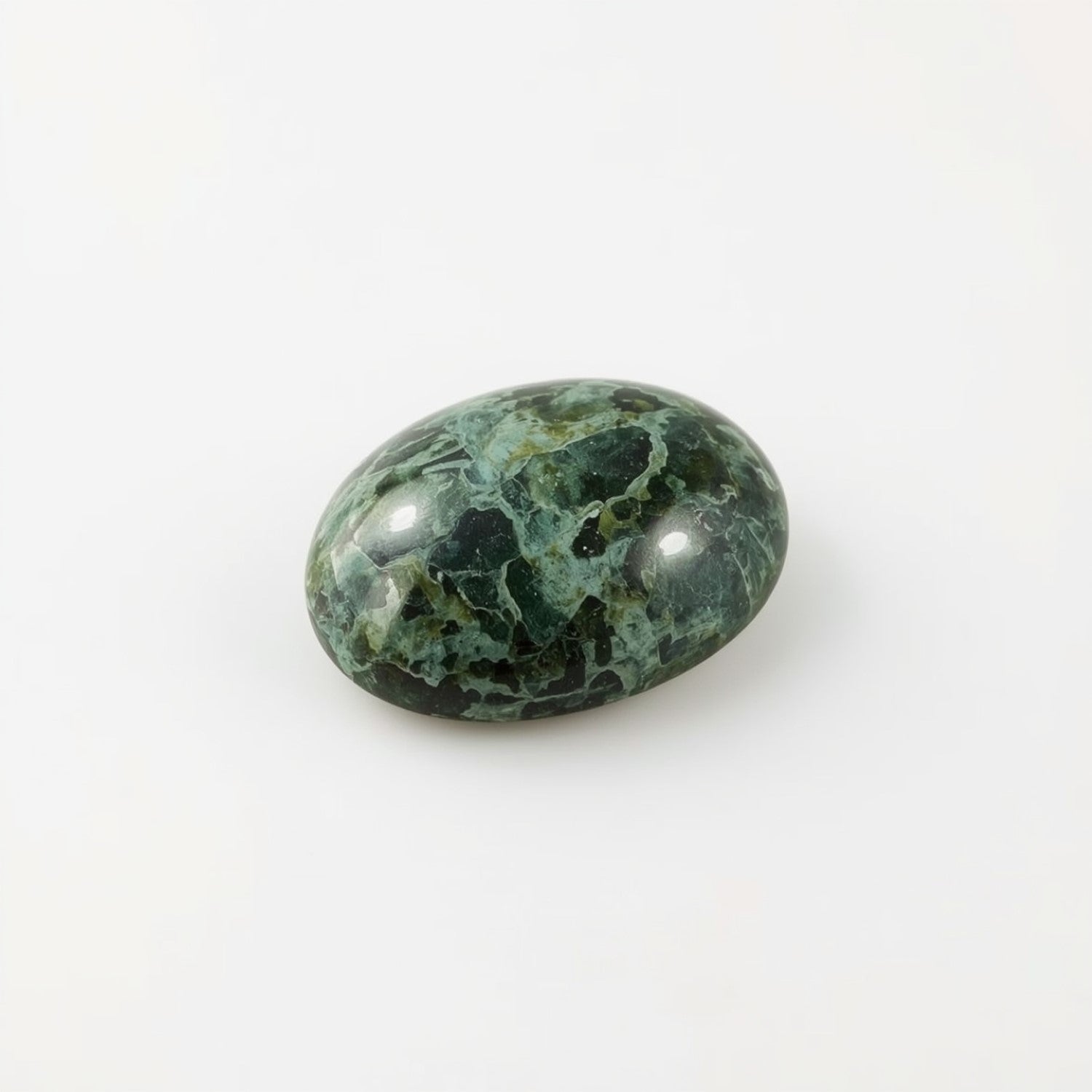 Serpentine 1PC Medium 8x10 MM Oval Cabochon Green Luster semi Precious Loose Gemstones