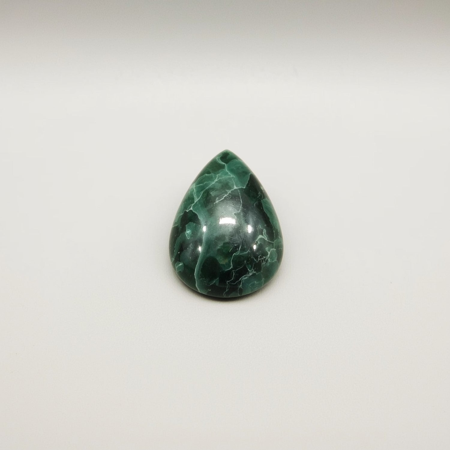 Serpentine 10PC Tiny 4x6 MM Pear Cabochon Green Splendid semi Precious Loose Gemstone Imagen principal del producto