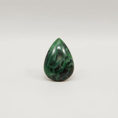 Serpentine 1PC Tiny 5x7 MM Pear Cabochon Green Luster semi Precious Loose Gemstones