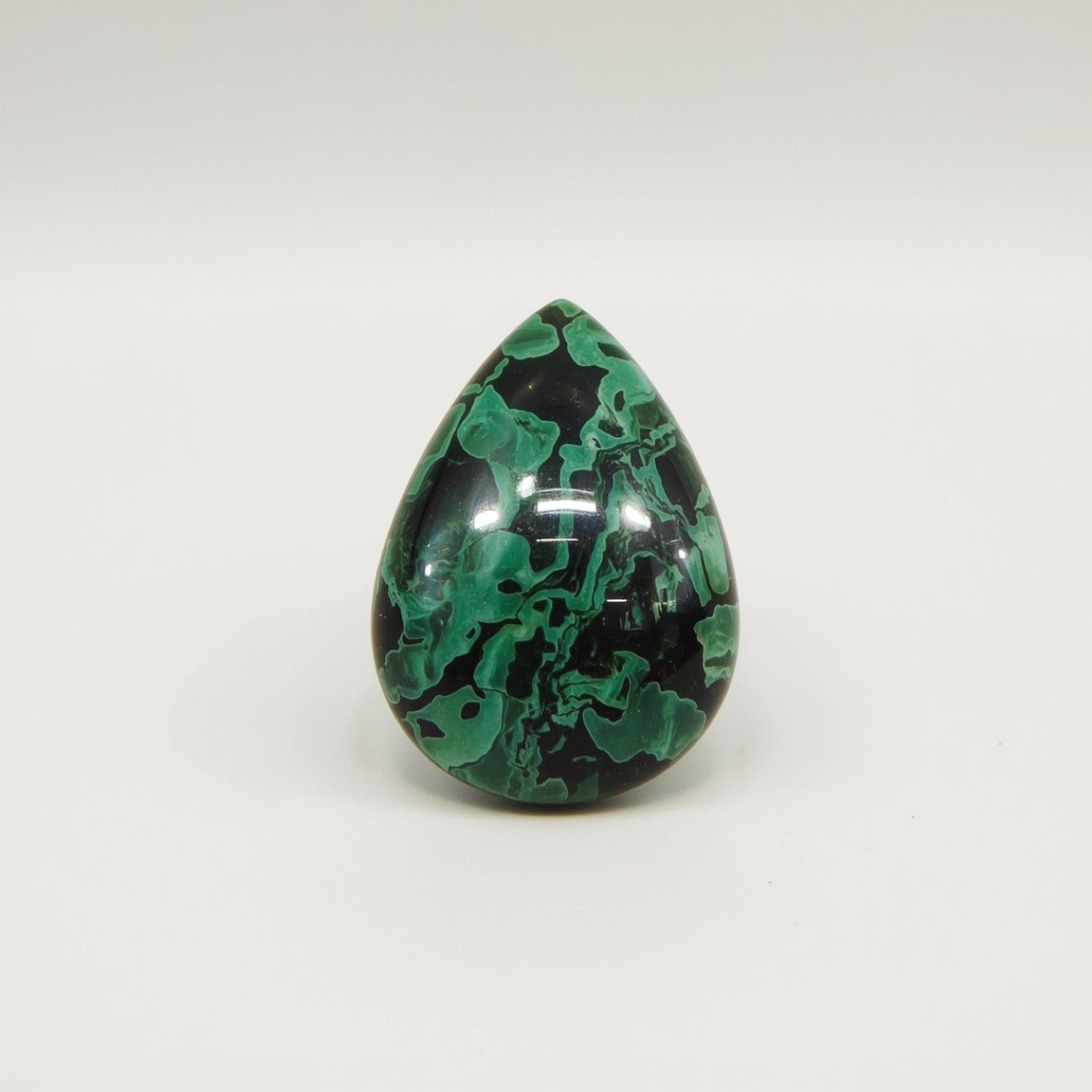 Serpentine 1PC Small 6x8 MM Pear Cabochon Green Lustrous semi Precious Semi Precious Gemstone Imagen secundaria del producto