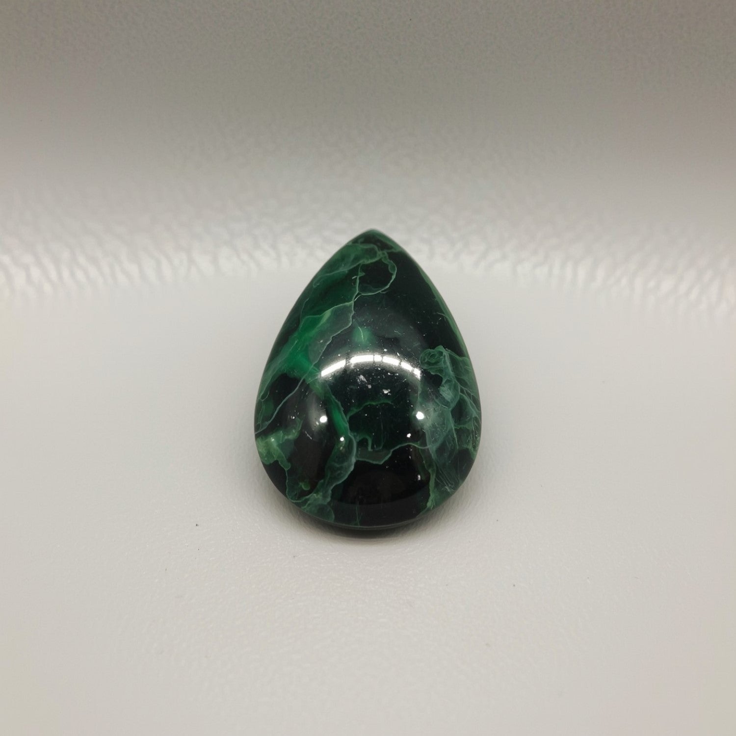 Serpentine 1PC Small 6x9 MM Pear Cabochon Green Shine semi Precious Precious Gemstone