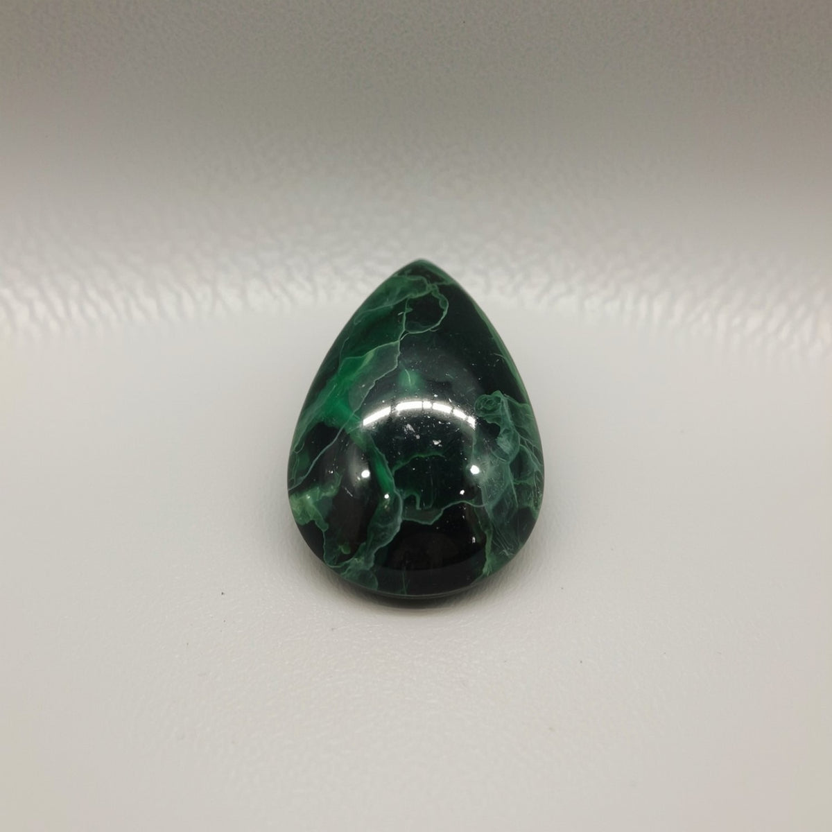 Serpentine 1PC Small 6x9 MM Pear Cabochon Green Shine semi Precious Precious Gemstone