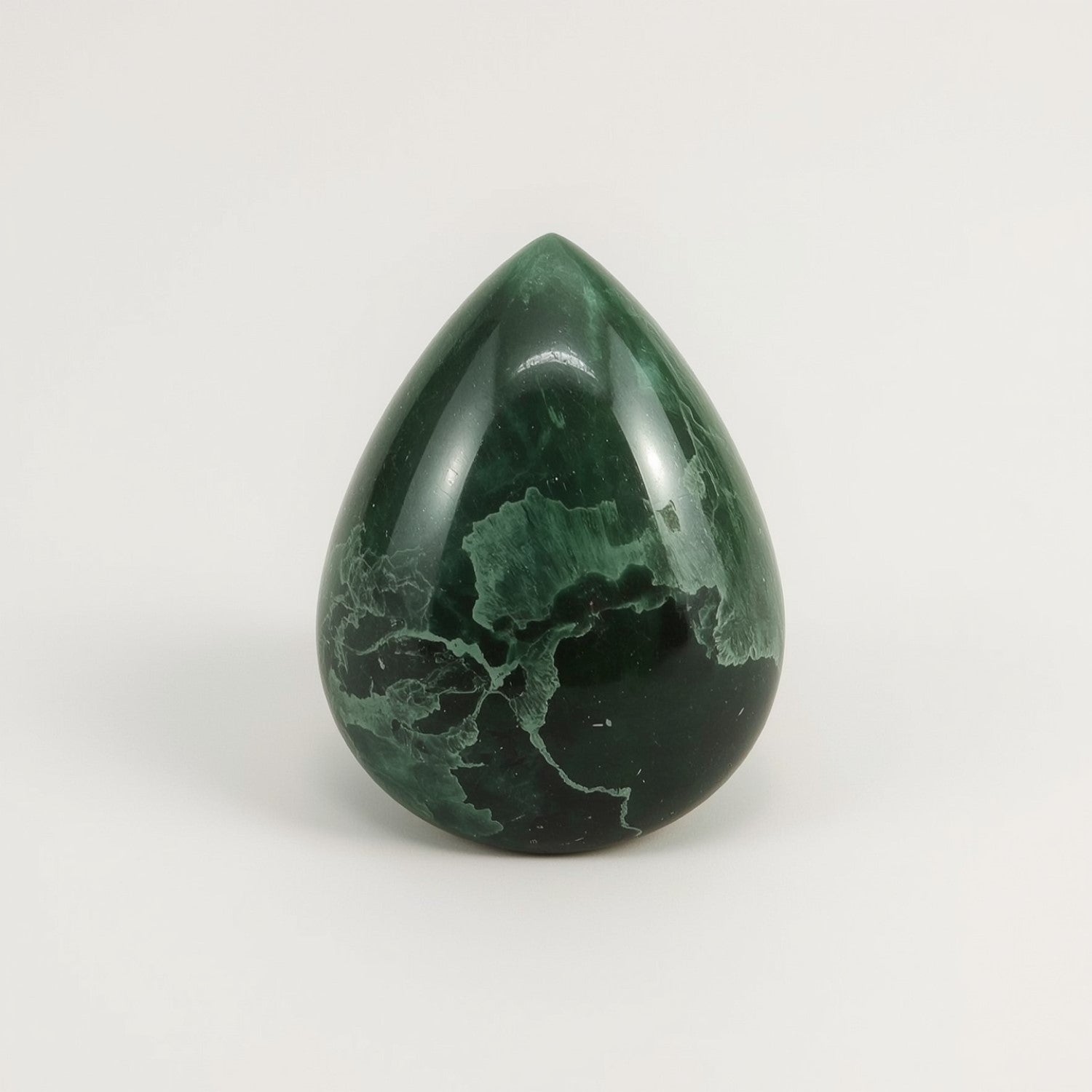 Serpentine 1PC Medium 7x10 MM Pear Cabochon Green High-Quality semi Precious Loose Gems Imagen secundaria del producto