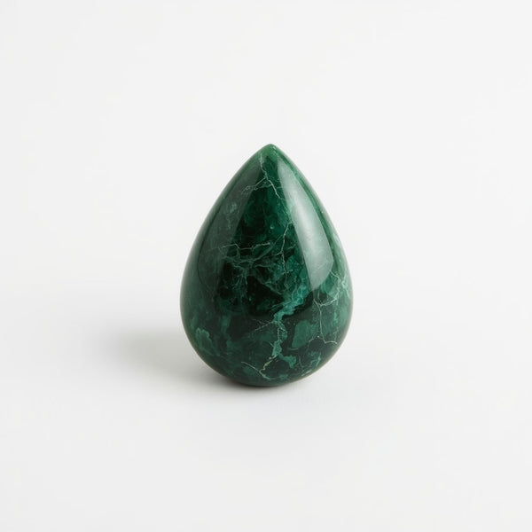 Serpentine 1PC Small 7x9 MM Pear Cabochon Green Fine semi Precious Gems