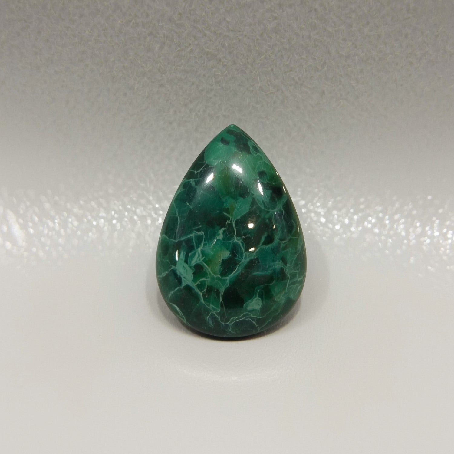 Serpentine 1PC Medium 8x10 MM Pear Cabochon Green Natural semi Precious Loose Gemstone Imagen secundaria del producto