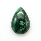 Serpentine 1PC Large 9x11 MM Pear Cabochon Green Genuine semi Precious Loose Gemstones
