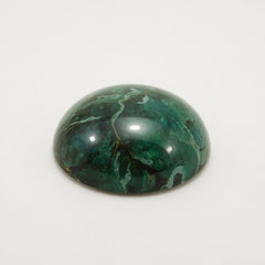 Serpentine 1PC Large 10x10 MM Round Cabochon Green Polished semi Precious Loose Gemstones