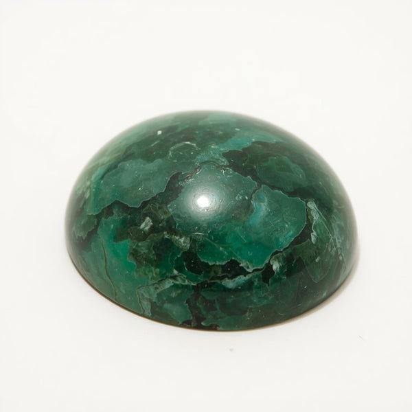 Serpentine 1PC Large 10x10 MM Round Cabochon Green Polished semi Precious Loose Gemstones