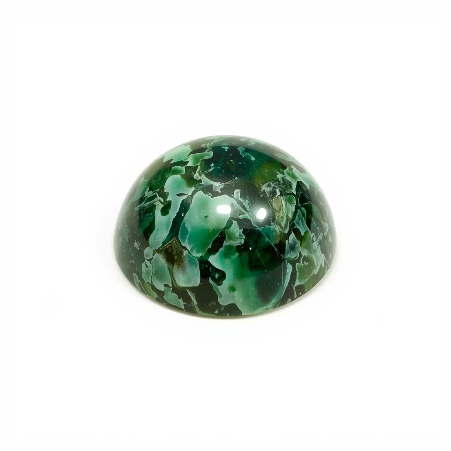 Serpentine 1PC Tiny 6x6 MM Round Cabochon Green Pure semi Precious Precious Gemstone Второстепенное изображение товара
